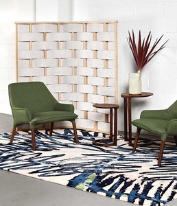 Alfombra de Lana de Nueva Zelanda Hecha a Mano, Diseño Frankie Future Arcadian, para Sala de Estar, Dormitorio e Interiores Modernos de Lujo - Product Image 3