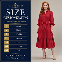 Robe midi en maille côtelée style bohème pour femme, coupe trapèze, avec boucle de ceinture texturée, manches longues, lavable, sur mesure, vente en gros, OEM, ODM, usine