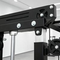 Machine Smith tout-en-un, appareil de musculation multifonctionnel avec croisement de câbles et double pile de poids pour la maison et l'usage commercial