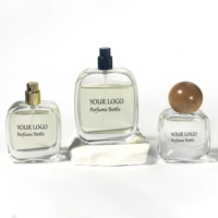 Vide Unique Conception Rectangle Cosmétiques Emballage Boîte Parfum Atomiseur Vaporisateur Bouteilles 30ml 50ml 100ml Bouteille De Parfum De Luxe