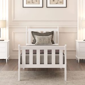 Custom Designed Contemporary <strong>Single</strong> <strong>Size</strong> Solid Wood <strong>Bed</strong> with Storage for Modern Med Bedroom Decor - Product Image 5