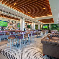 Restaurantmöbel Sitzbänke Industriestil Metall-Sessel Restaurant Oval Runde Form Sitzbänke