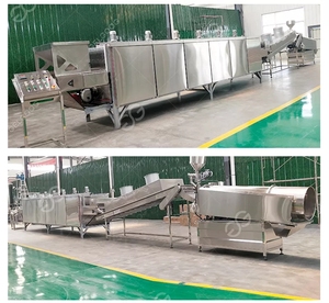 500KG torréfacteur de graines de tournesol électrique ligne de torréfaction d'assaisonnement de noix de cajou épicée réglable pour la fabrication de collations - Product Image 4