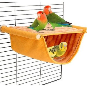 Hamaca colgante cálida de invierno Snuggle Hut Bird Nest Bed-para periquitos, periquitos, cacatúas y mascotas pequeñas (mediano, amarillo) - Product Image 1