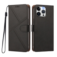 Dompet Kulit PU untuk Iphone 17 AIR 16 PLUS 15 14 13 12 11 Pro Max X XS XR 16E 17E 6 7 8 dengan Slot Kartu ID dan Penyangga Lipat
