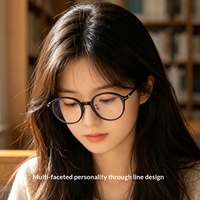 Monture de lunettes Bestfen 1501LS unisexe, style coréen, ultra-légère, en plastique et acier, avec verres AC, pour myopie de haut degré, ovale, vente en gros