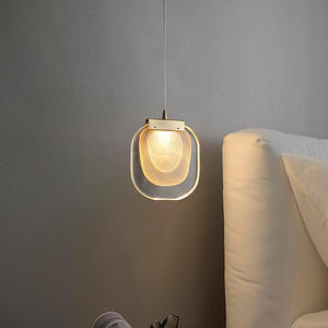 Suspension LED carrée moderne et minimaliste, hauteur réglable, design long et tendance pour salon, style postmoderne de luxe - Product Image 3