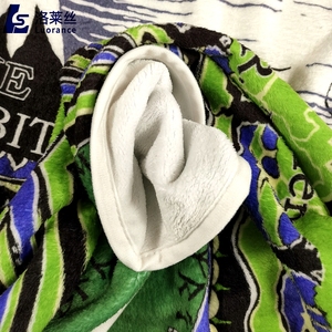 Dày Đôi Mặt In Kỹ Thuật Số Bé Chăn Vải Đôi Chải Poly Flannel Vải Lông Cừu Trên Bán - Product Image 5