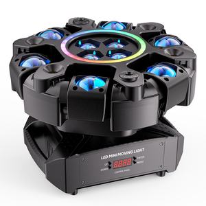 150W LED RGBW 6アーム レーザービーム ムービングヘッド ライト ステージエフェクト ストロボ照明 DMX対応 ディスコ DJ バー パーティー用 - Product Image 1