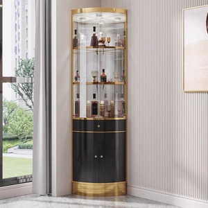 Vetrina Cantinetta per Vino di Lusso 2025 Nuovo Stile Country Garden Espositore Triangolare da Parete per Casa Hotel Angolo <span class=keywords><strong>Soggiorno</strong></span> <span class=keywords><strong>Mobili</strong></span> per - Product Image 5