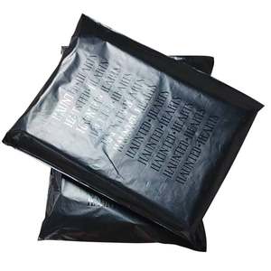 Luxury Custom Logo UV Printing Waterproof Moisture-Resistant Biodegradable Matte Black Mailer <b>Bag</b> with Free Sample - Product Image 1