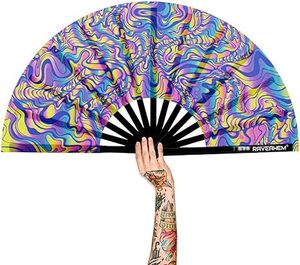 <b>Large</b> Hand <b>Fan</b> Glow Effect 33cm Promotion Style for Party Christmas Halloween Decorations Angel Model Design Perfect Souvenir - Product Image 4