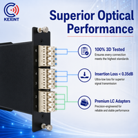 Caisson de Fibre Optique Kexint pour Montage en Rack, 72 Ports, Cassette Adaptateur Quad LC, Fabricant