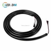 Ruban LED néon flexible adressable noir 360° RGB RGBW IP67 CE RoHS pour décoration de boîte de nuit et bar