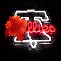Enseignes Néon LED pour Baseball pour Chambre à coucher Homme Cave Pub Restaurant Décoration Murale Cadeau de Noël Business Art Office Silicone Paysage