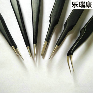 Lekang 03 Stainless Steel Precision Tweezers Curved Tip For Eyelash <b>Extension</b> <b>Nail</b> Art Pink Gold Silver Color - Product Image 4