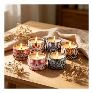 Contenant de bougie en opale, cire d'abeille naturelle, collection de luxe pour bien-être aromatique, présentoir de boutique signature - Product Image 3