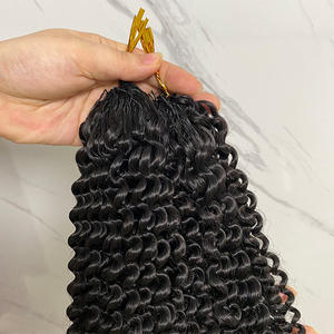 Perruque d'extension capillaire au crochet transfrontalière européenne et américaine, cheveux raides, permable, modèle # 1b Fabricant Vente en Gros Directe - Product Image 1