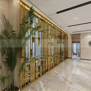 ANN017 Freestanding Stainless Steel Wind Screen Outdoor <b>Garden</b> Poolside <b>Windbreak</b> with Anti UV Coating - Product Image 5