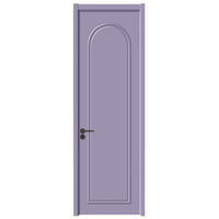 Porte en MDF fini, style minimaliste moderne, avec âme en bois massif, insonorisée, résistante à l'eau, écologique, pour chambre à coucher