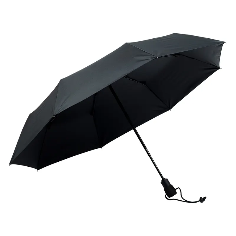 Factory Wholesale Customized Strong Wind Resistance Automatic Folding Umbrella 23 Inch Three Folds Rain Umbrella
