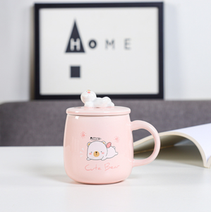 Venta al por mayor de dibujos animados lindo oso cerámica café leche taza tazas de té para amantes taza de regalo - Product Image 5