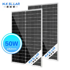High Power Goedkope Goede Kwaliteit 50 W 60W 70Watt 80W 90W 50 Watt Zonnepanelen Voor Rooftop Zonne-Energie Systeem