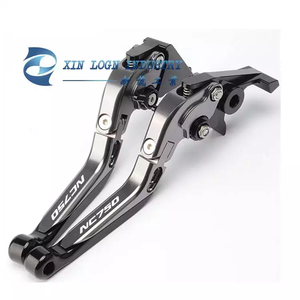 Palancas de embrague de freno de motocicleta extensibles plegables CNC para Universal NC700S NC700X NC750S <span class=keywords><strong>NC750X</strong></span> 2014 <span class=keywords><strong>2015</strong></span> NC50 S/X con logotipo - Product Image 3