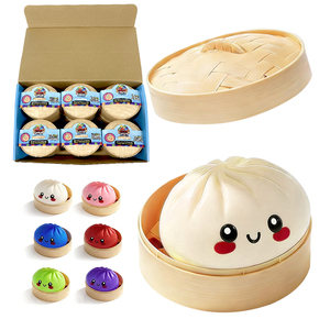 Caja Misteriosa de Squishy con Forma de Dumpling, Juguete Viral Antiestrés de Bao Bun para Aliviar el Estrés, Juguetes Sensoriales para Regalos de Cumpleaños y Festivos - Product Image 6