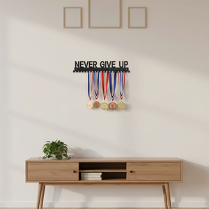 Espositore per Medaglie in Metallo Nero di Alta Qualità 5.7 Pollici, Motivi/Forme Personalizzabili, Stampa Tipografica OEM/ODM - Product Image 2