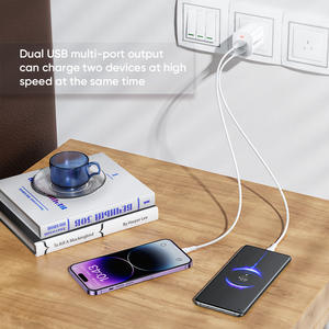 Vivie อะแดปเตอร์ที่ชาร์จโทรศัพท์ USB คู่แบบรวดเร็ว2.4A ปลั๊ก US UK EU - Product Image 3