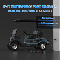 Stock américain 48V 160Ah LiFePO4 batterie pour voiturette de golf 51.2 Volt 160Ah batterie au lithium avec chargeur 20A pour voiturette de golf pour voiture de tourisme