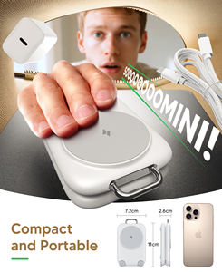 Support de charge <span class=keywords><strong>sans</strong></span> <span class=keywords><strong>fil</strong></span>, charge rapide, <span class=keywords><strong>chargeur</strong></span> de téléphone <span class=keywords><strong>sans</strong></span> <span class=keywords><strong>fil</strong></span> 3 en 1 pour montre connectée et écouteurs TWS - Product Image 4