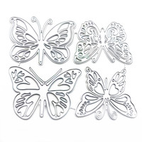 En gros Matrices de découpe et d'embossage en métal pour scrapbooking, motifs papillon et cœur