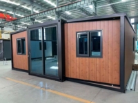 Maison préfabriquée modulaire - Conception extensible résistante aux ouragans, options 2/3/4 chambres, panneaux sandwich en acier légers et imperméables