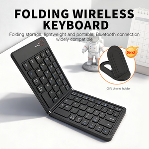 Mini Tastiera Bluetooth Pieghevole per Tablet e Telefono, Tastiera da Viaggio Wireless BT 5.1 Ultra Sottile e Pieghevole per <span class=keywords><strong>iPad</strong></span> - Product Image 2