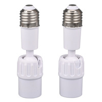 Support de lampe LED universel extensible, réglable à 360 degrés, rallonge de lampe ventilateur, douille de lampe en ABS, 220V 3A, vente en gros usine