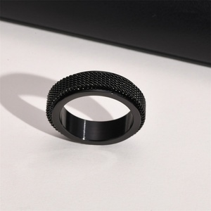 Good Quality Tungsten Steel <b>Ring</b> Stainless Steel Rotating <b>Rings</b> <b>for</b> <b>Mens</b> - Product Image 6