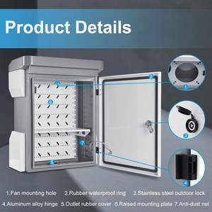 Dış Mekan Elektrik Dağıtım Kutusu IP55 Elektrik Kutusu Su Geçirmez Bağlantı Kutusu Dış Mekan Su Geçirmez Elektrik Bağlantı Kutusu - Product Image 3