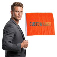 Sportfan Lebendige Farben Polyester Digital Bedruckte Autoflagge Starke Fensterklemme Fußball Baseball Spiele Fußballmannschaft Individuell Anpassbar