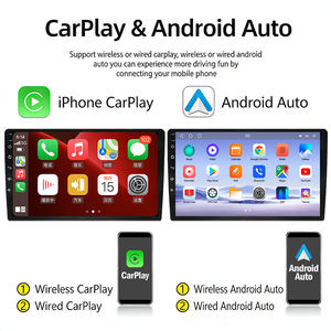 Autoradio Android 9/10 pouces 8 cœurs avec GPS intégré, écran OLED stéréo, CarPlay, Android Auto, DSP, FM, WiFi, <span class=keywords><strong>montage</strong></span> sur tableau de bord 2DIN - Product Image 4
