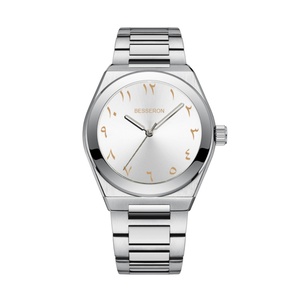 Relojes Casuales con Esfera Árabe de Nuevo Estilo, Relojes de Pulsera de Cuarzo para Hombre con Correa de Acero Inoxidable, Reloj con Logotipo Personalizado - Product Image 6