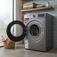 New 12kg 15kg Fully Automatic Front Load Washer Dryer Combo Inverter Motor Electric Energy-Saving LED Touch Control Home Hotel