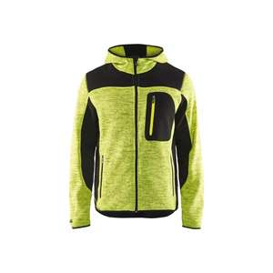 BLAKLADER - 493021173399XXL Veste tricotée Jaune/Noir-EAN 7330509446256 VESTES DE TRAVAIL D'HIVER SOFTSHELL ET VESTES REMBOURRÉES - Product Image 1
