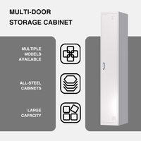 Armoire vestiaire en fer armoire design à porte unique avec casier de personnel en métal casier étudiant en acier