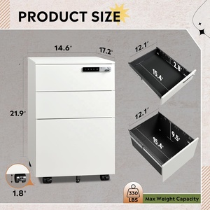 <span class=keywords><strong>3</strong></span> أدراج مع تجميع تجاري بالكامل ، للاستخدام المكتبي المنزلي في المنزل - Product Image 3
