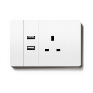 Prise murale de type 118, 13A, britannique, trois trous, prise réseau USB/TYPE-C, prise téléphonique - Product Image 6