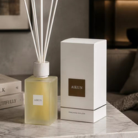 AIKUN Ensemble diffuseur de parfum en roseaux de luxe, impression de logo personnalisée, cadeau, fabrication OEM directe d'usine, échantillon en 1 jour, vente en gros