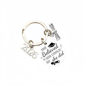 Llavero de Acero Inoxidable con Frase Inspiradora, Regalo para la Temporada de Graduación 2026, Pequeño Obsequio Festivo con Letras - Product Image 2