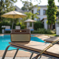 Haut-parleur sans fil étanche Marshall Retro 2.1 canaux 20W avec batterie rechargeable USB, audio surround/stéréo et lecteur de carte mémoire